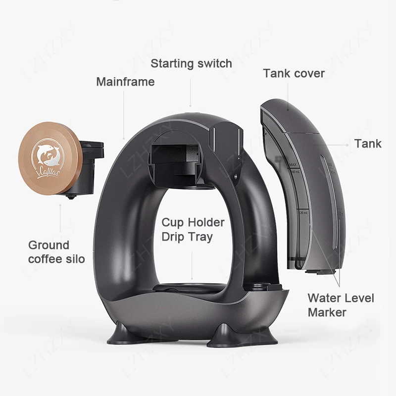 Портативная кофемашина с термостатической экстракцией Americano Super Quiet Cafetera