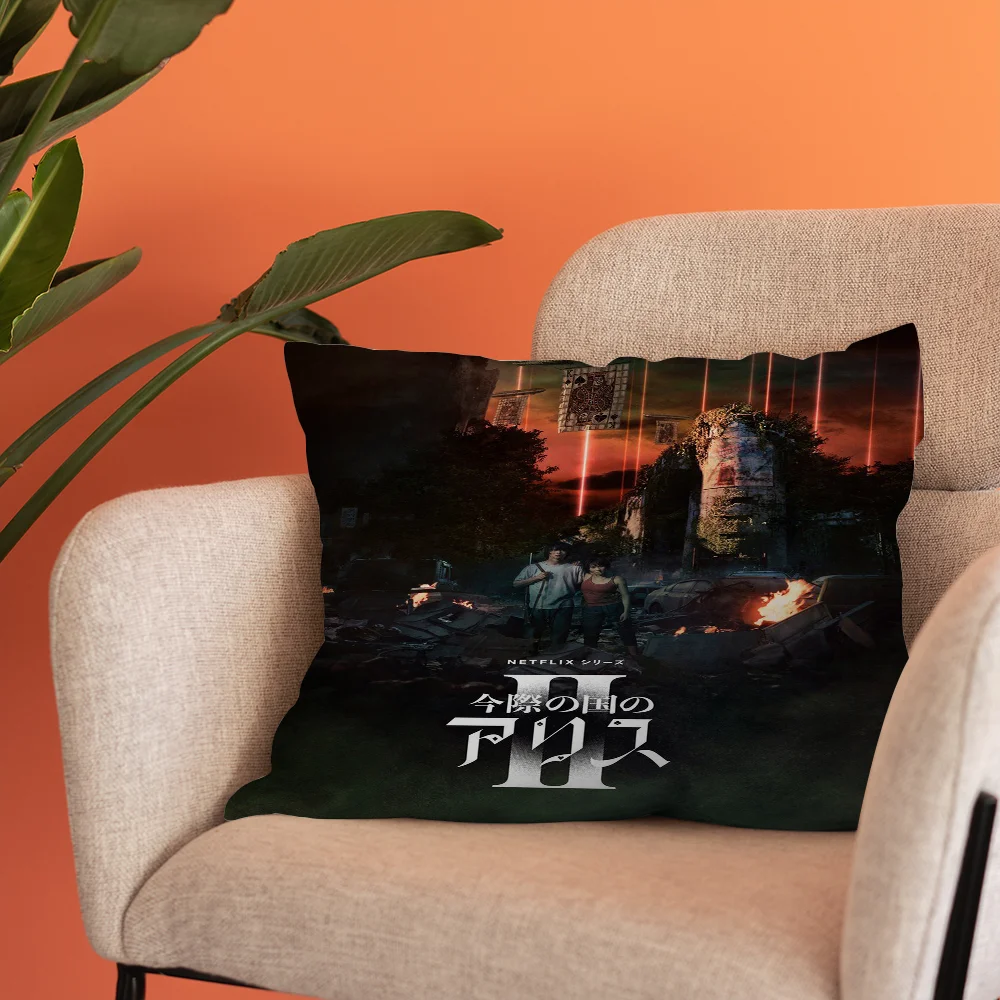 Наволочка Алиса в бордерленде сезон 1 2 подарочная наволочка для спальни дома