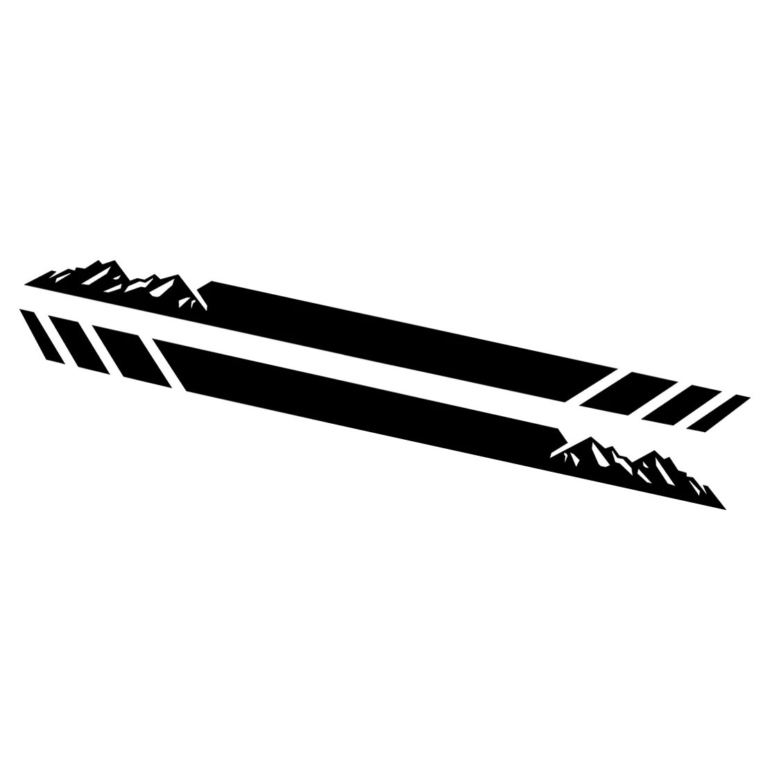 

Универсальная Черная Виниловая наклейка для боковой двери и юбки, 1 пара