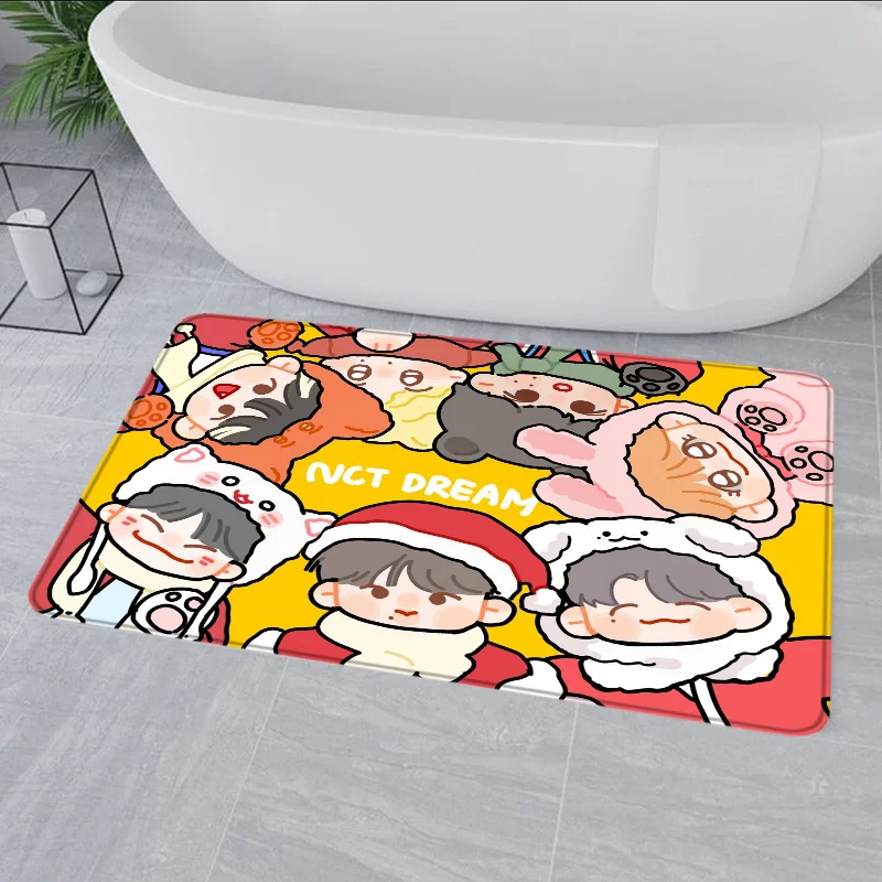NCT127 Замшевый ковер для спальни противоскользящий устойчивый к бактериям
