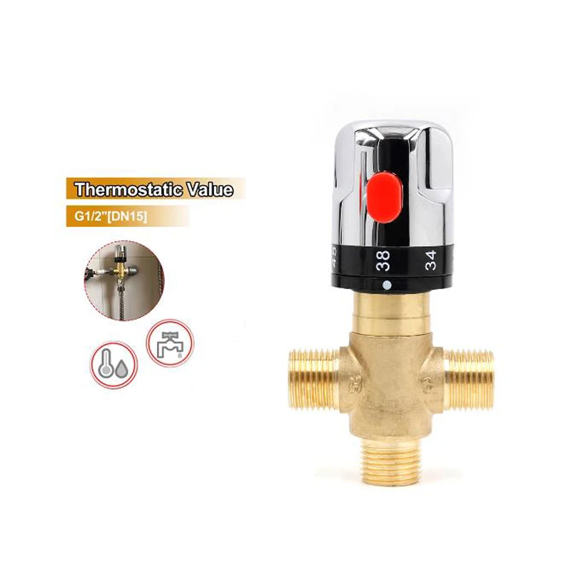 

Bathroom Thermostatic Mixer Shower Faucet Temperature Control Chrome Thermostat Bathtub Faucet Home Accessories