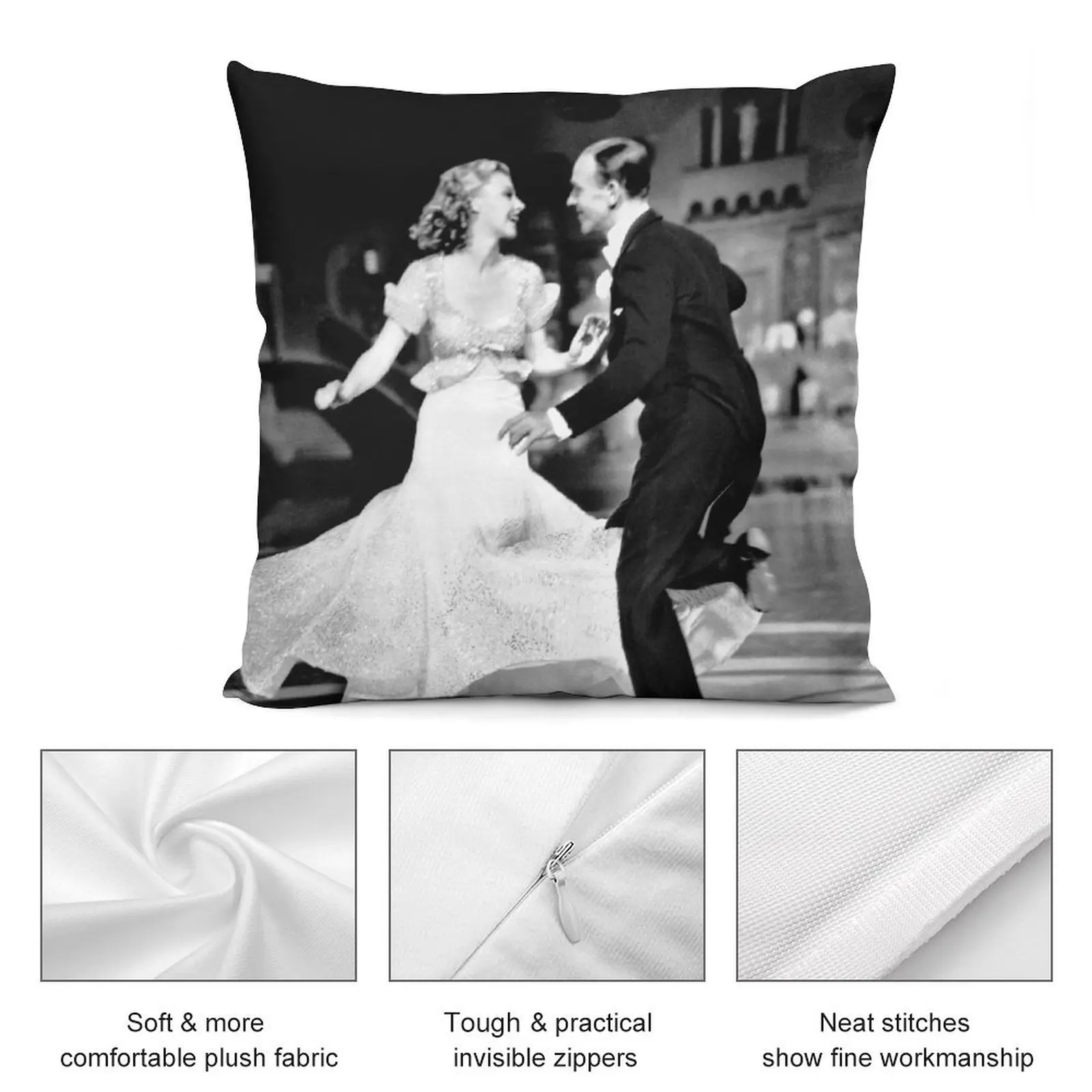 Диванная подушка Ginger Rogers и Fred Astaire наволочки для гостиной с мраморным рисунком