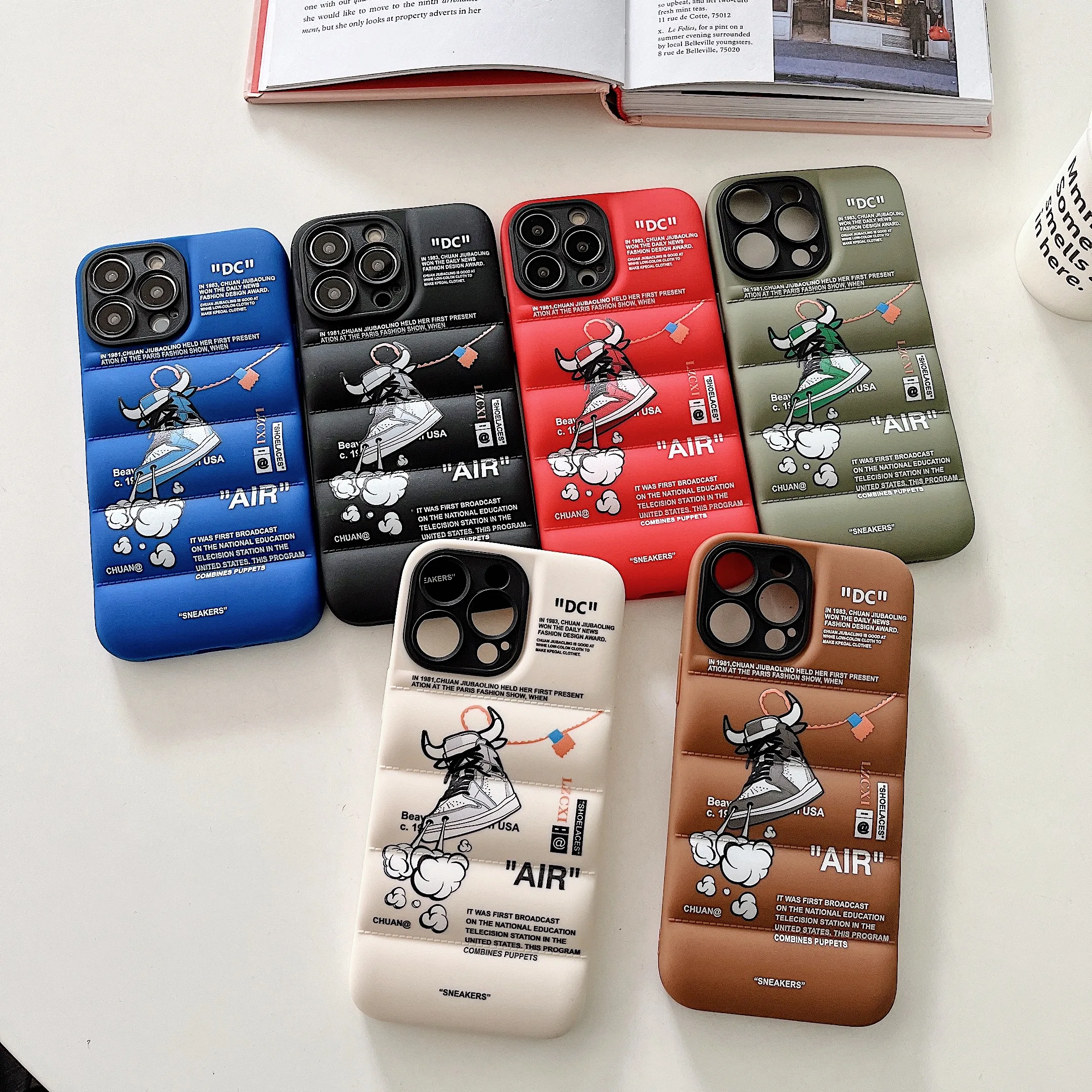 Hot Shoelace Case For Iphone 12 13 11 Pro Max X Xs Xr 7 8 New Luxury Down Jacket Sports Shoes Cover