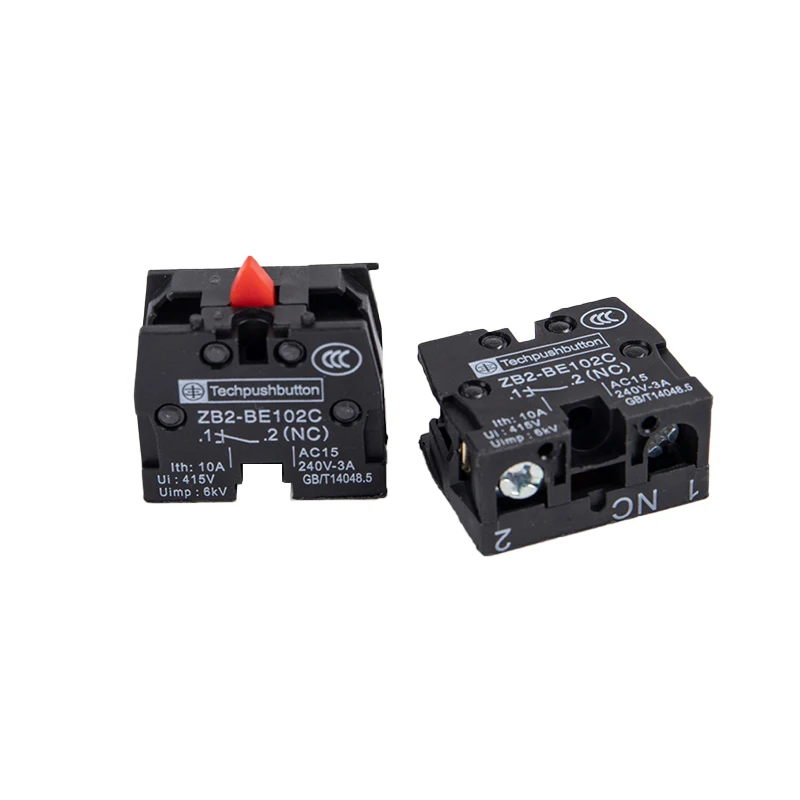 2pcs XB2 кнопочный переключатель Φ (NC) контактный блок (NO)