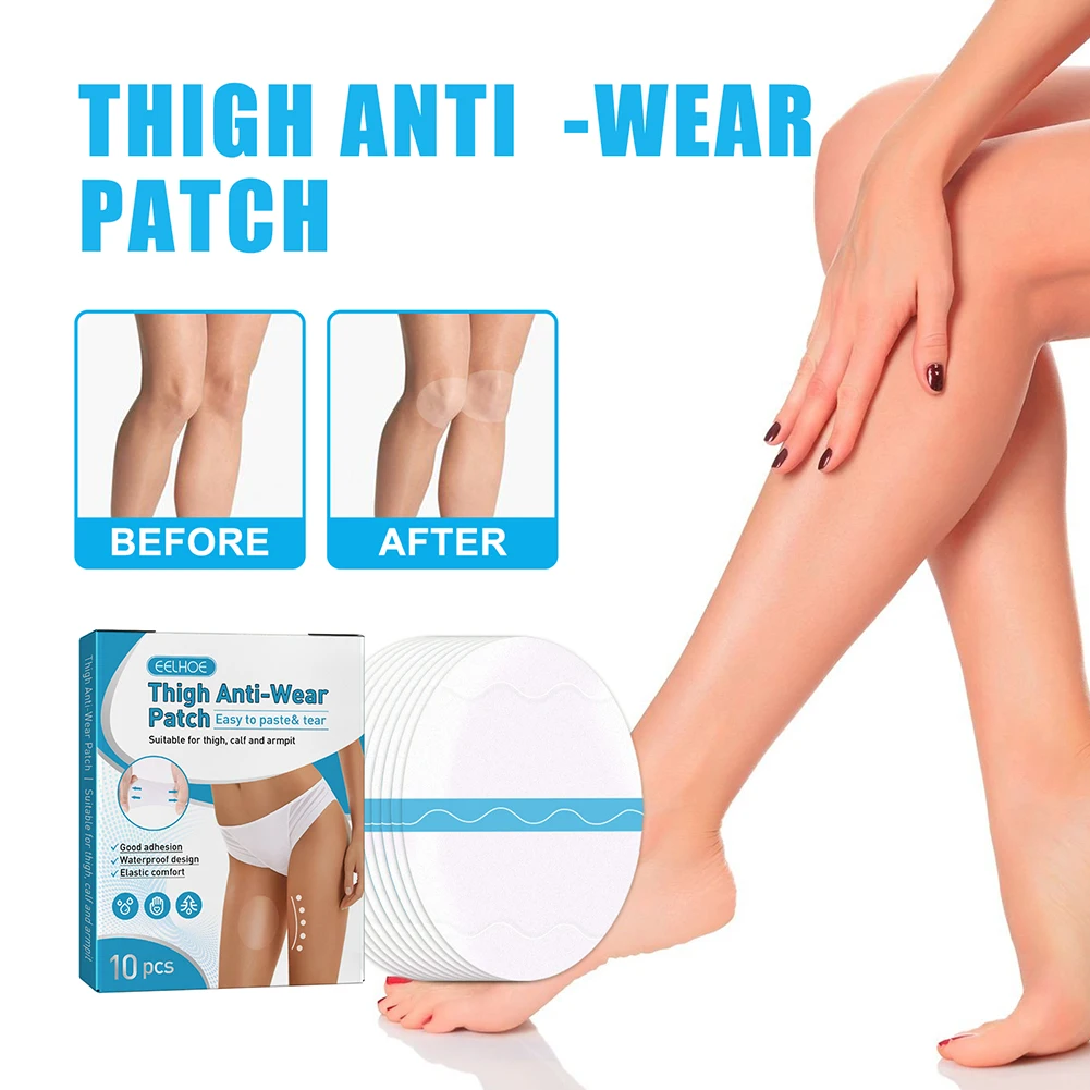 

10pcs Anti-Wear Stickers Traceless Transparent Anti Friction Pads Ultra-Thin Unisex Comfortable Elastic for Outdoor Sports