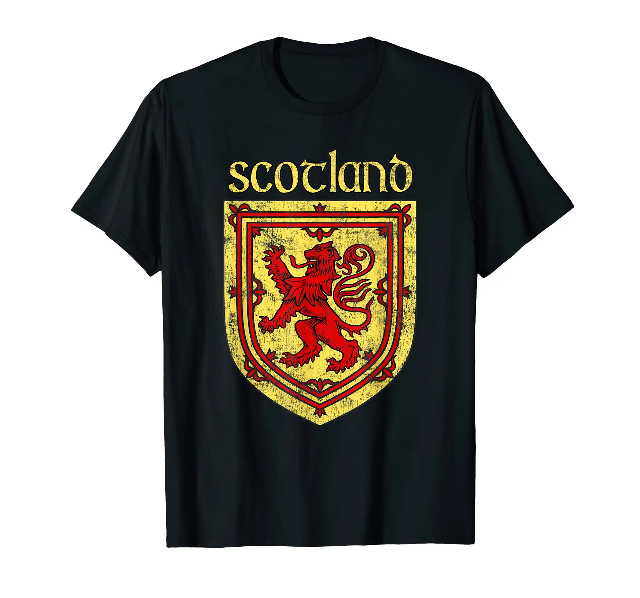 

100% Cotton Scottish Rampant Lion T-Shirt Scotland Coat of Arms Shirts MEN WOMEN UNISEX T Shirts Size S-6XL