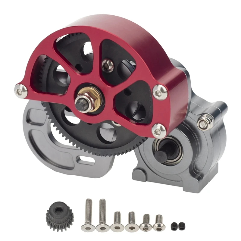 

CNC Complete Metal Gearbox Transmission Box With Gears For Axial SCX10 90016 90021 1/10 RC Crawler Car Upgrades Parts