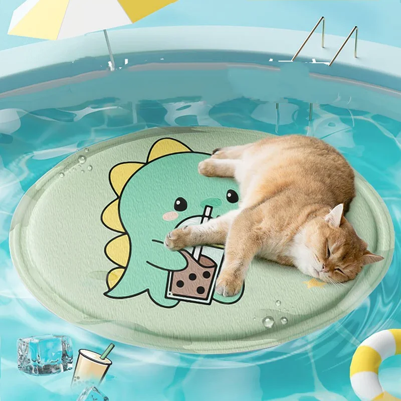 Коврик для ледяного кота домашних животных летний охлаждающий гель устойчивый к