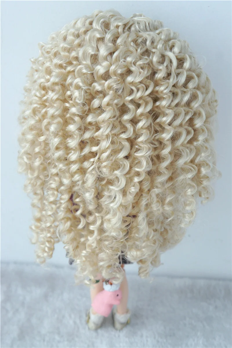 JD145 1/6 1/4 1/3 курчавый BJD синтетические мохеровые парики YOSD MSD SD волосы для кукол