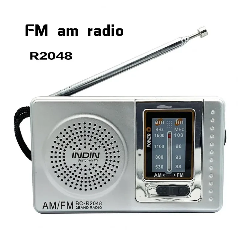 Портативный FM-радиоприемник R2048 карманного размера телескопическая антенна на