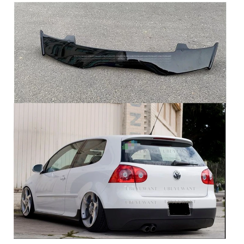 

For Volkswagen VW Golf 5 V MK5 R32 GTI Spoiler Universal ABS Plastic Carbon Look Hatchback Roof Rear Wing Body Kit Accessories