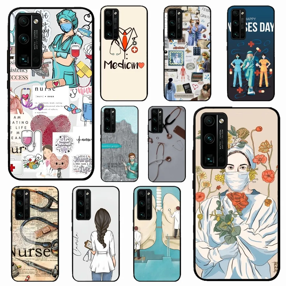

Medicine Doctor Nurse Phone Case For Huawei Honor 10 Lite 9 20 7A 9X 30 50 60 70 Pro Plus Soft Silicone Cover