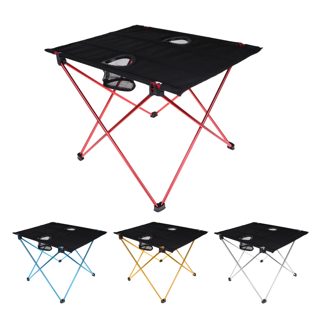 

Portable Foldable Table Outdoor Camping Furniture Bed BBQ Hiking Tables Picnic Aluminium Ultra Light Folding Desk стол складной