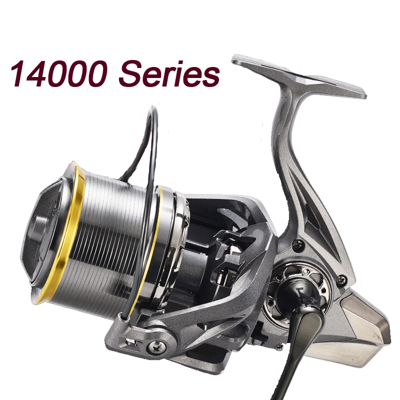Enlarge Spinning Fishing Reel 50kg Anchor 18 bearing 10000S 12000S 14000S Strong Spool Long Casting Sea Fishing Bass Wheel