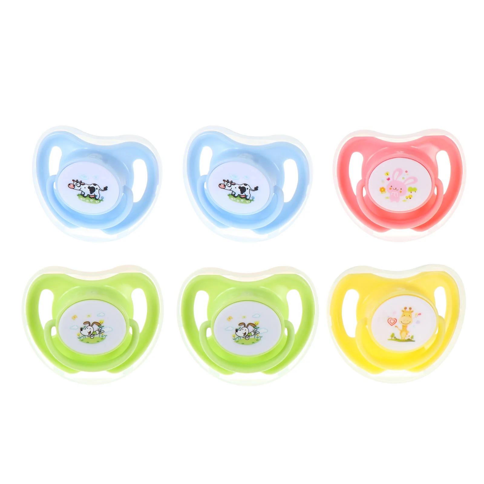 

6 шт., силиконовые соски-пустышки для новорожденных