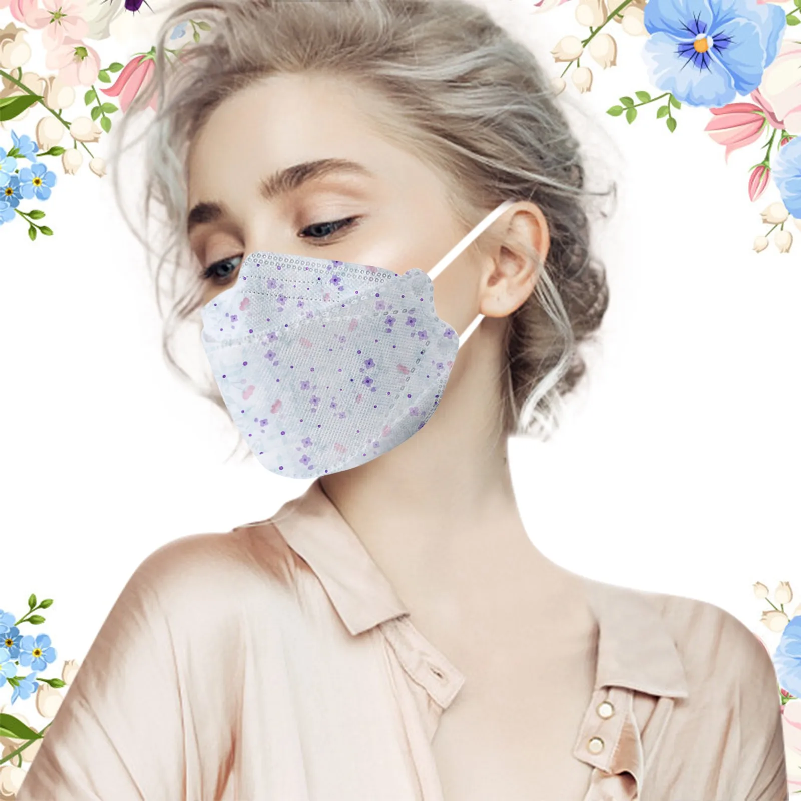 

Простая ежедневная маска для лица, 5 цветов, для взрослых, женщин, мужчин, одноразовая Защитная ткань, 4 слоя, 3d маска для лица, 50 шт. в упаковке,...