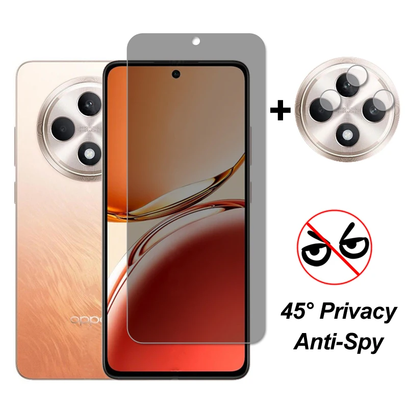 Для OPPO Reno12 F Защитное стекло для экрана на FS конфиденциальность Закаленное
