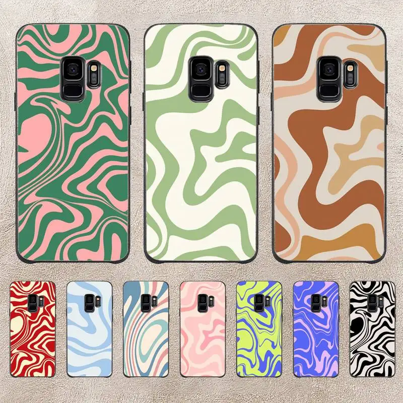 

Colorful Liquid Swirl Green Phone Case For Samsung Note 8 9 10 20 Case For Note10Pro 10lite 20ultra M20 M31 Funda Case