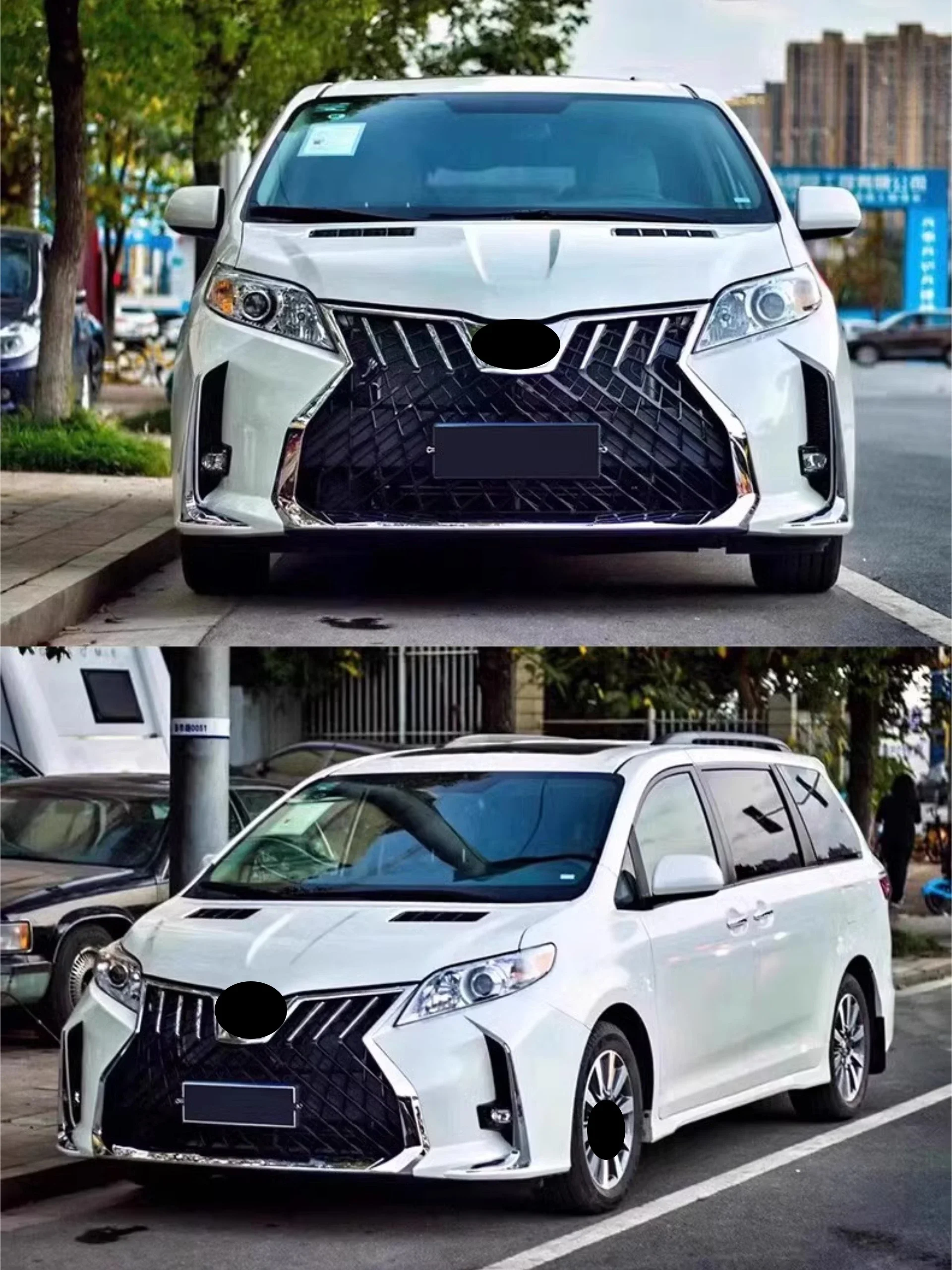 Передний задний бампер в сборе капот двигателя для Toyota Sienna 2011-2020 новый стиль