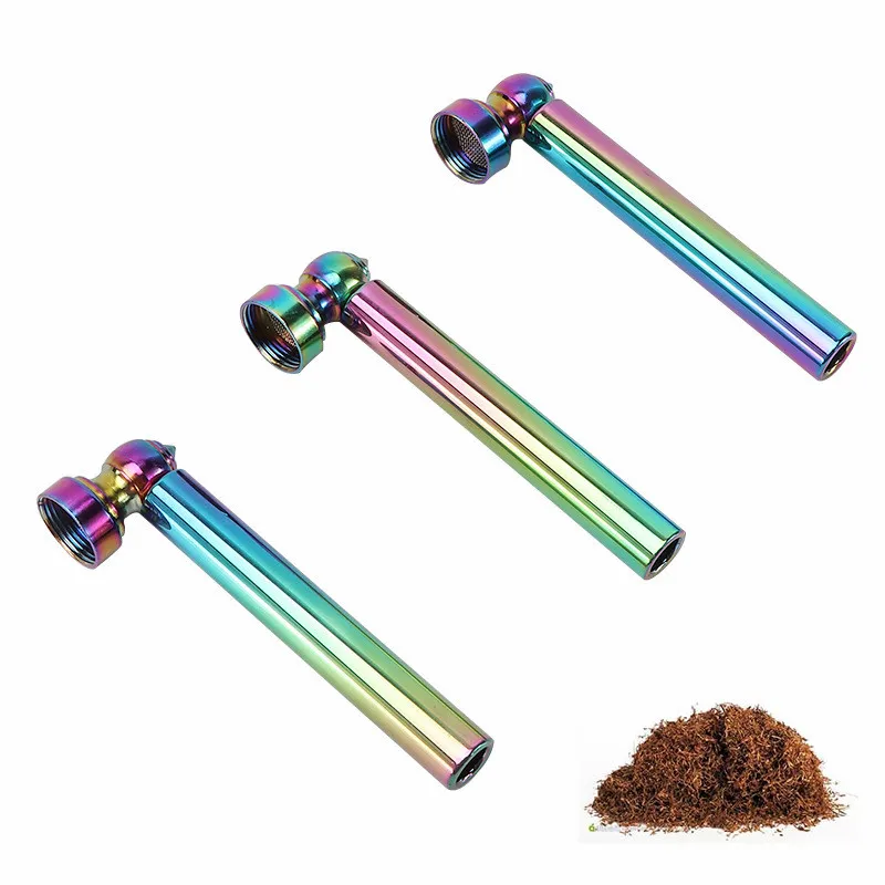 

High Quality Glass Pipe Kit with Detachable Bowl Filter Mesh Plastic Tobacco Herb Grinder Smoking Accessories Gadgets for Men