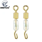 DNDYUJU, 50 шт., шариковый подшипник вращающиеся твердые кольца, быстрое соединение, рыболовный крючок с крючком, аксессуары для рыбы