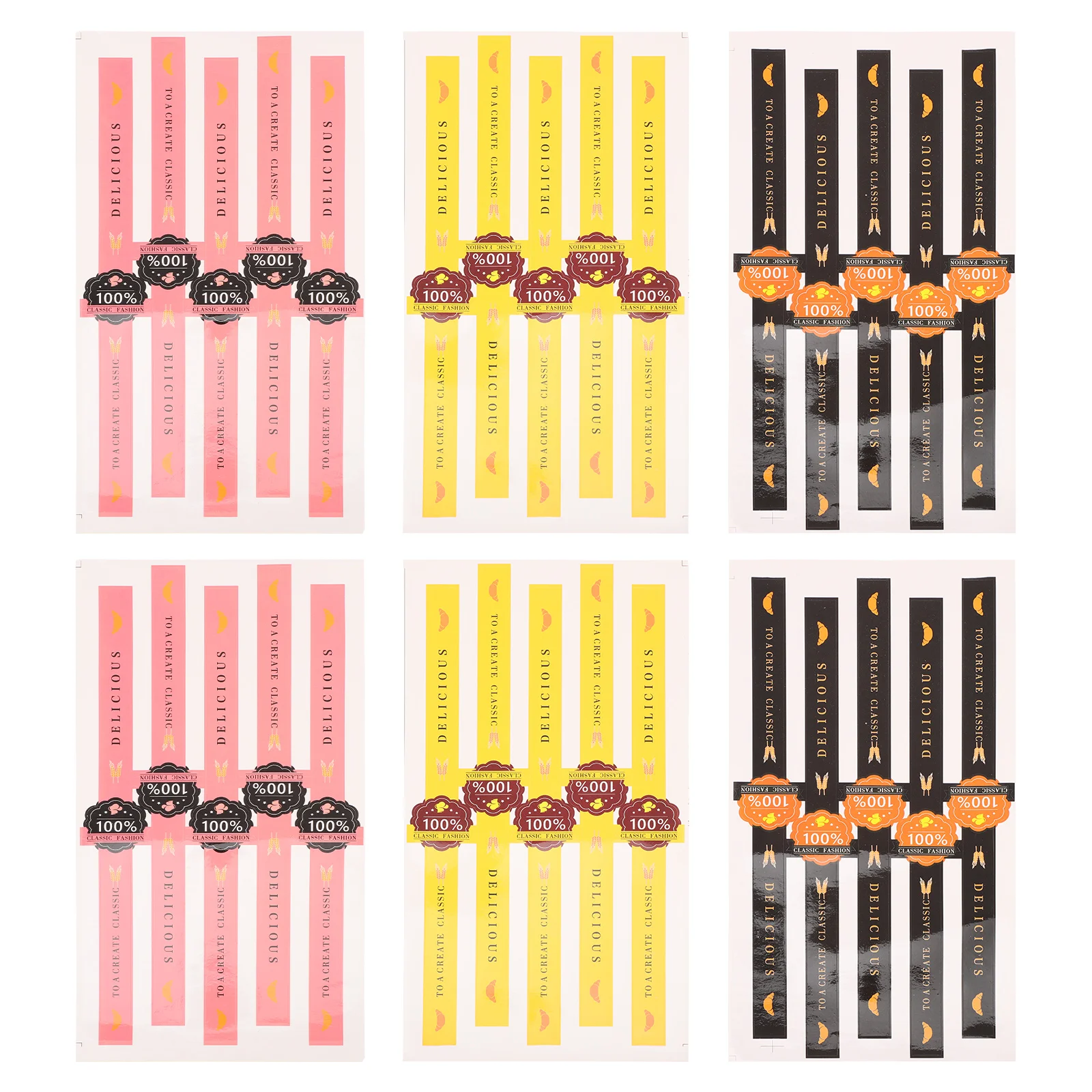 50 шт. наклейки для выпечки самоклеящаяся упаковка герметичная бумажная этикетка