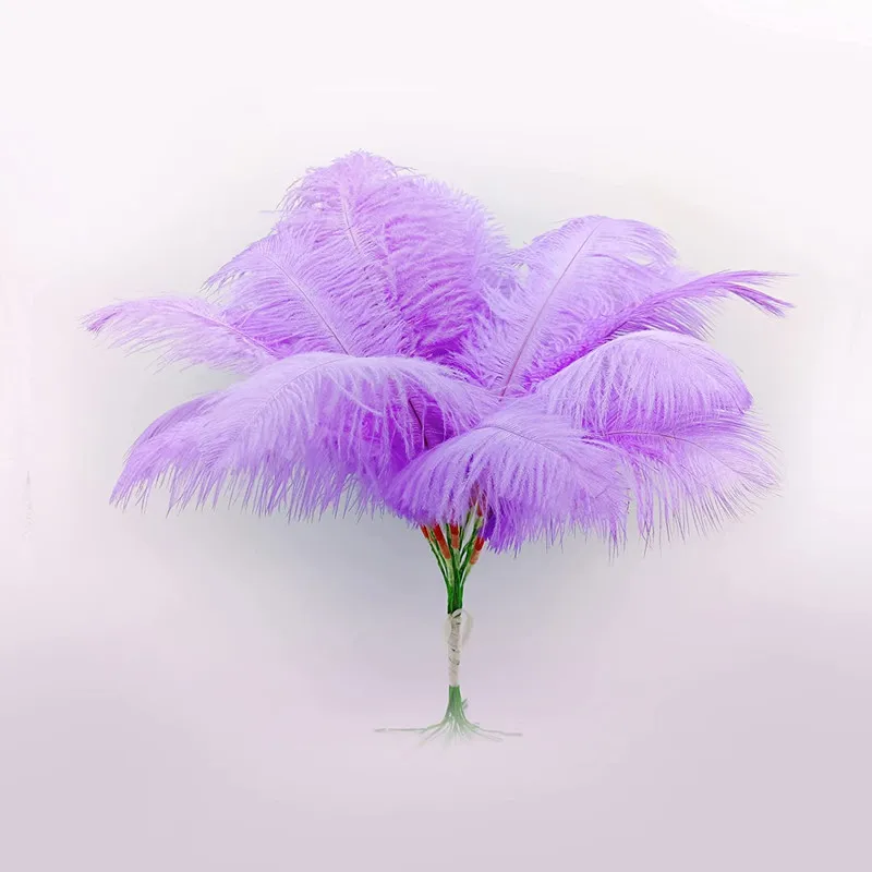 Lavender Ostrich Feather Centerpiece 