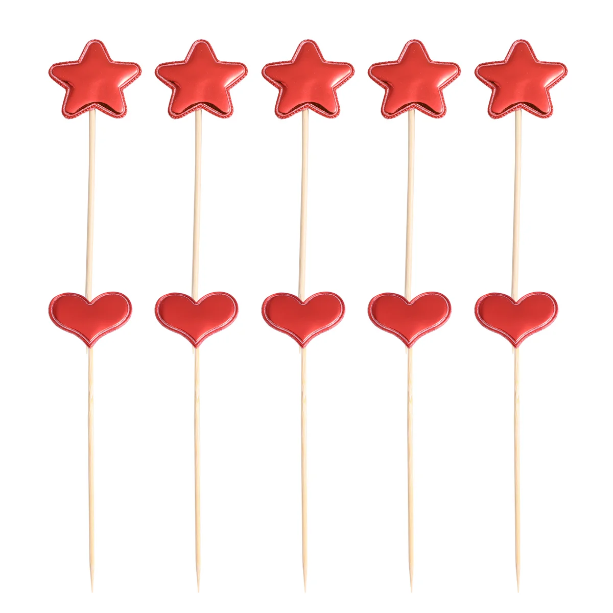 

10pcs Decorative Party Supplies Fruit Insert Cupcake Picks for Decor
