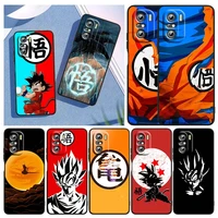 dragon ball goku logo for xiaomi redmi note 10s 10 k50 k40 gaming pro 10 9at 9a 9c 9t 8 7a 6a 5 4x black soft phone case