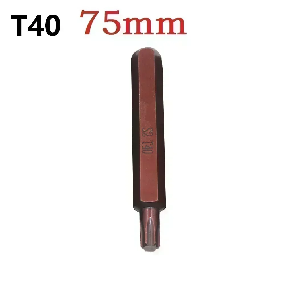

1 шт. электрическая отвертка Torx Star 30/75 мм с шестигранным хвостовиком T20/T25/T30/T40/T45/T50/T55 винт Reomaval ручные инструменты ремонтный комплект бит