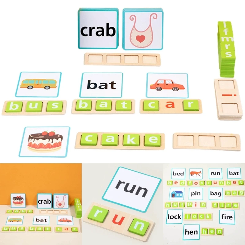 

Блоки для правописания Деревянная развивающая игрушка с карточками для правописания для детей дошкольного возраста Деревянные