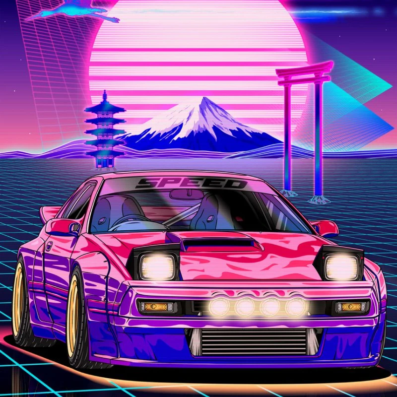 

Cartoon Sports Car Tapestry Asthetic Room Decor Carpet Living Room Wall Decoration Background Cloth Bedroom Dorm Tapestry Tapiz