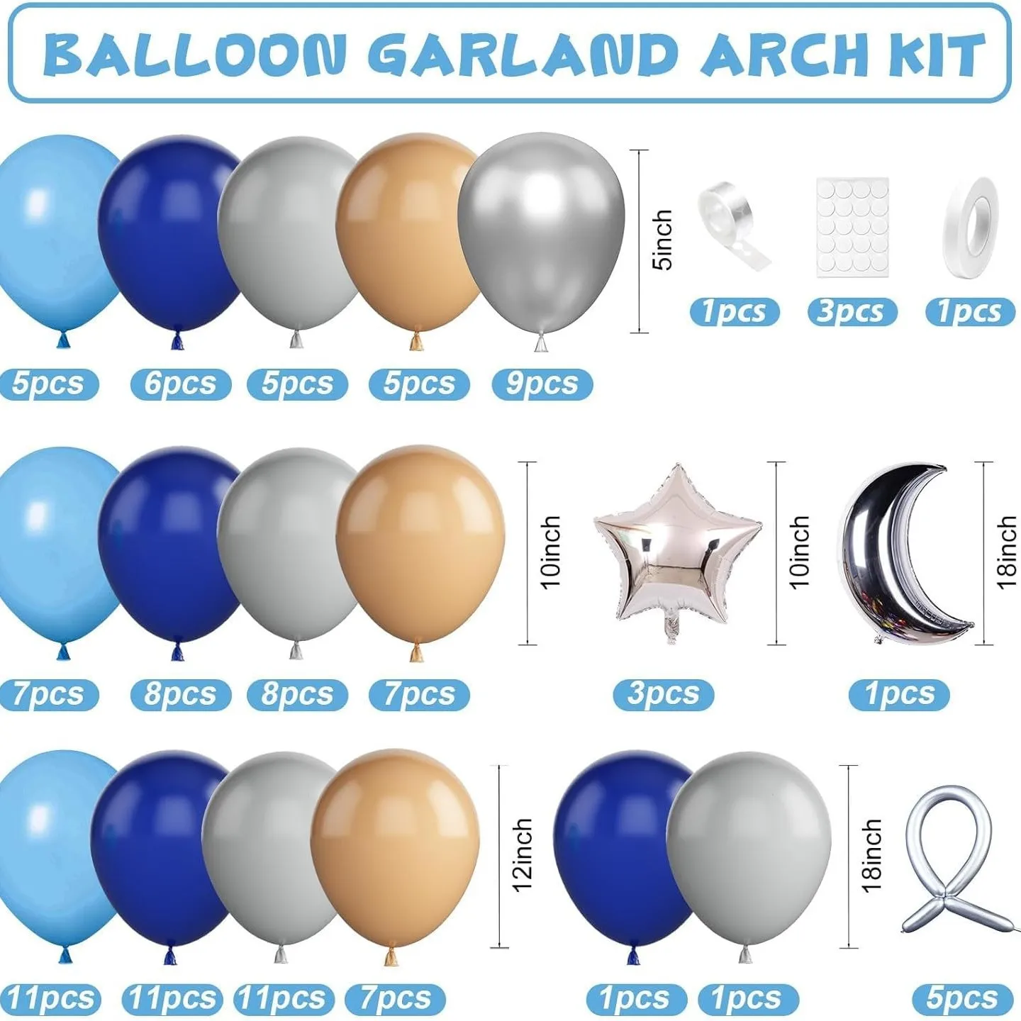 Набор для декора вечеринки &quotКосмический астронавт&quot YINLCENT