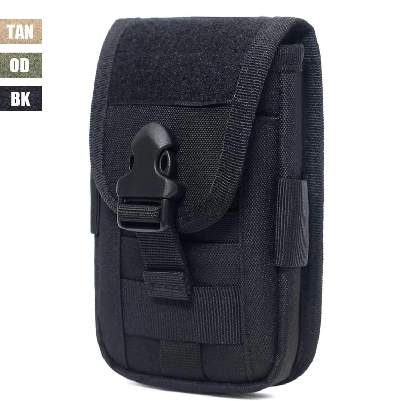 

Double-layer Cell Phone Holster Pouch 4.7"-6.5" Smartphone Pouch EDC Card Holder Bag Molle Attachment Belt Holder Waist Bag