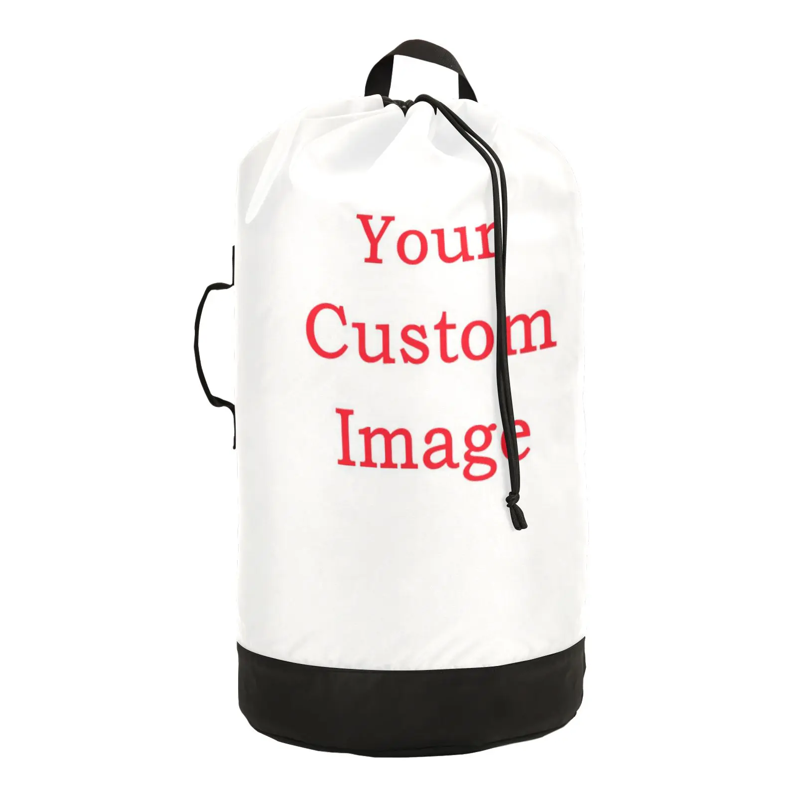 

Custom Laundry Bag Backpack With Drawstring Large Nylon Portable Dirty Clothes Storage Bag Organizer For Home Travel Laundry