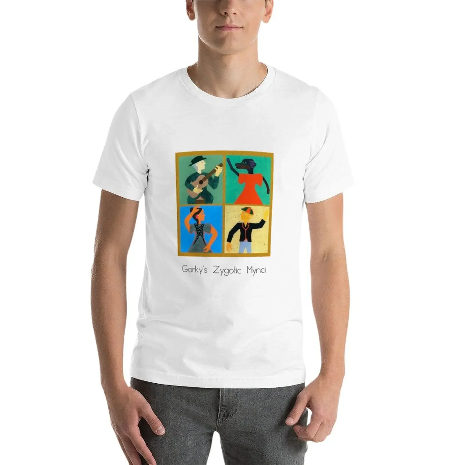 New Gorky&ampaposs Zygotic Mynci &quotSpanish Dance Troupe&quot cover art T-Shirt plain t-shirt t shirts for men