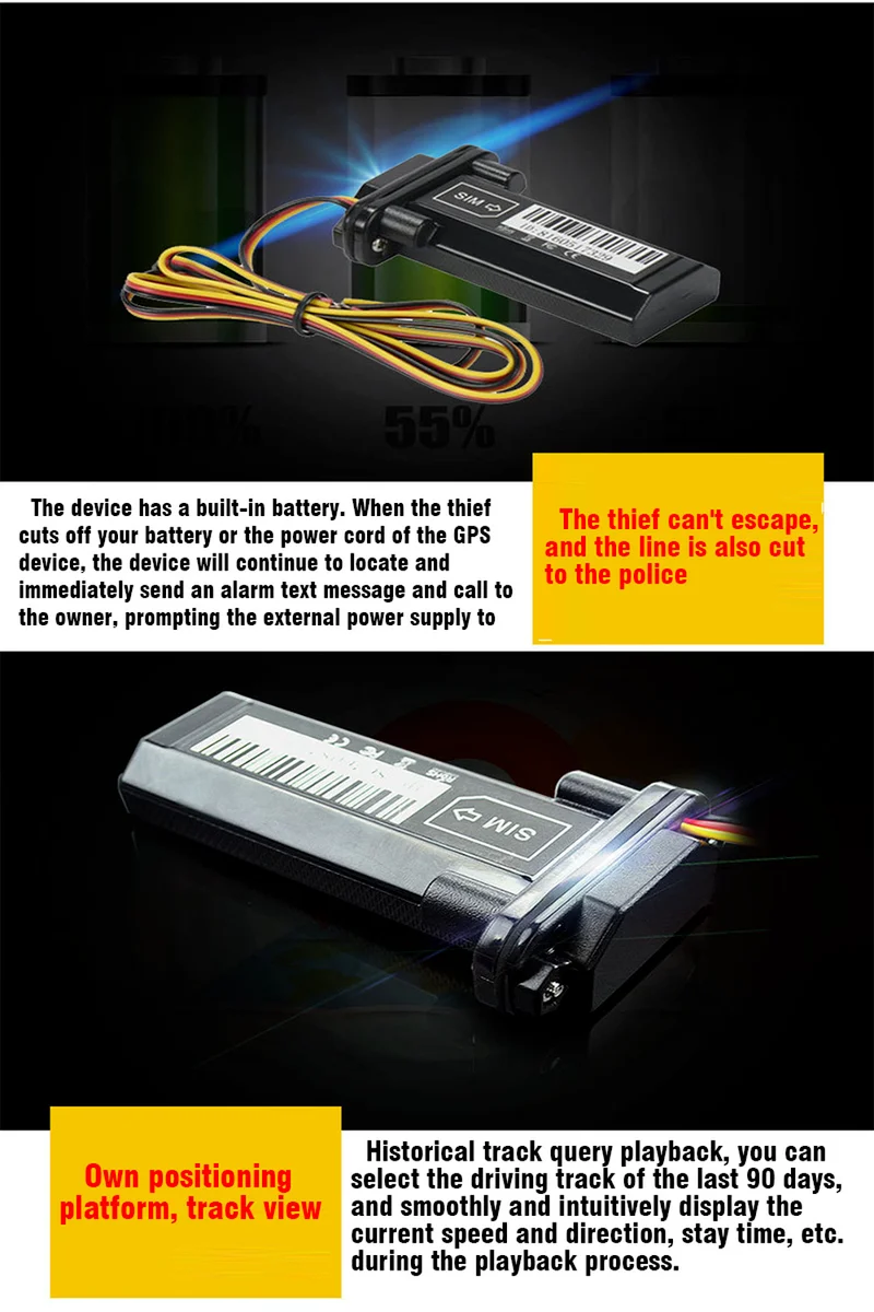 4G Мини-трекер Водонепроницаемый встроенный аккумулятор GPS GT02 для автомобилей gps-устройство мотоцикла с бесплатным приложением для онлайн-отслеживания.
