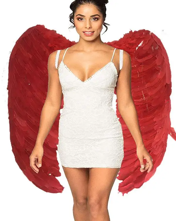 

Mega Size Red Color GerçekTüylü Angel Wing 100x85 cm