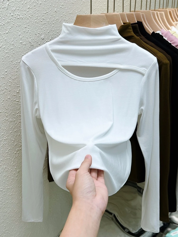 Двусторонняя Женская футболка из спандекса с длинным рукавом - купить по