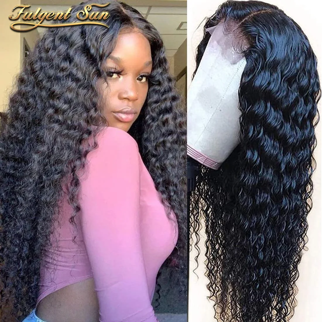 

Brazilian Remy Human Hair Wigs Water Wave 4x4 Lace Closure Wig Human Hair For Women Pre Plucked Closure Wigs