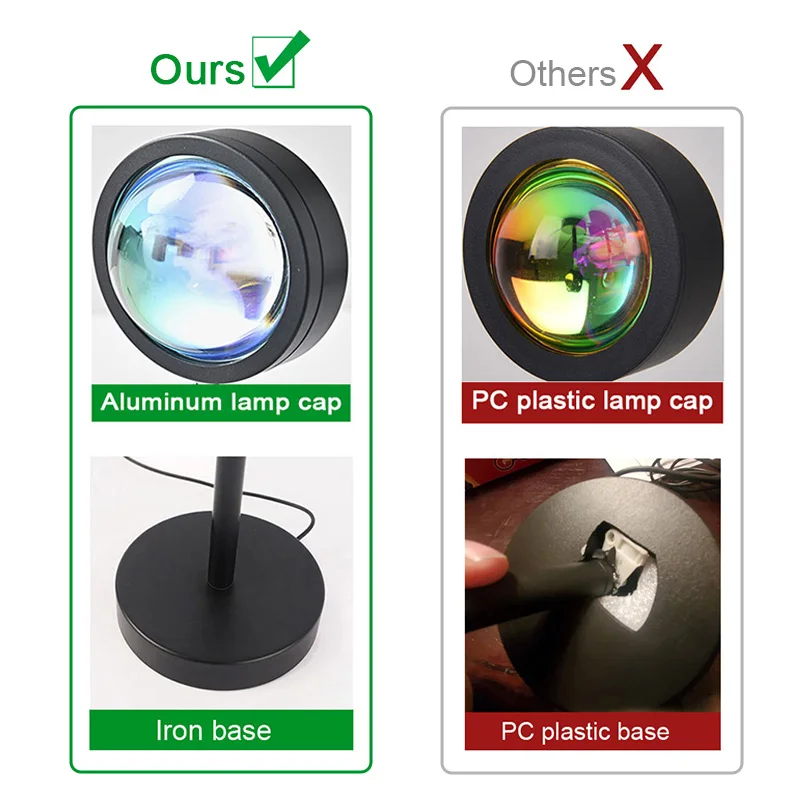 16 Colors Bluetooth Sunset Lamp Projector RGB Led Night Light Tuya Smart APP Remote Control Decoration Bedroom Photography Gift