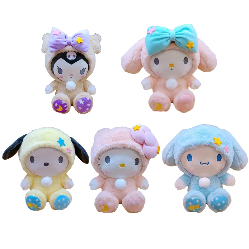 

Kawaii Anime Kuromi My Melody Cinnamoroll Cute Cartoon Sanrioerd Star Doll Plush Toy Plush Stuffed Doll Girl Heart Gift