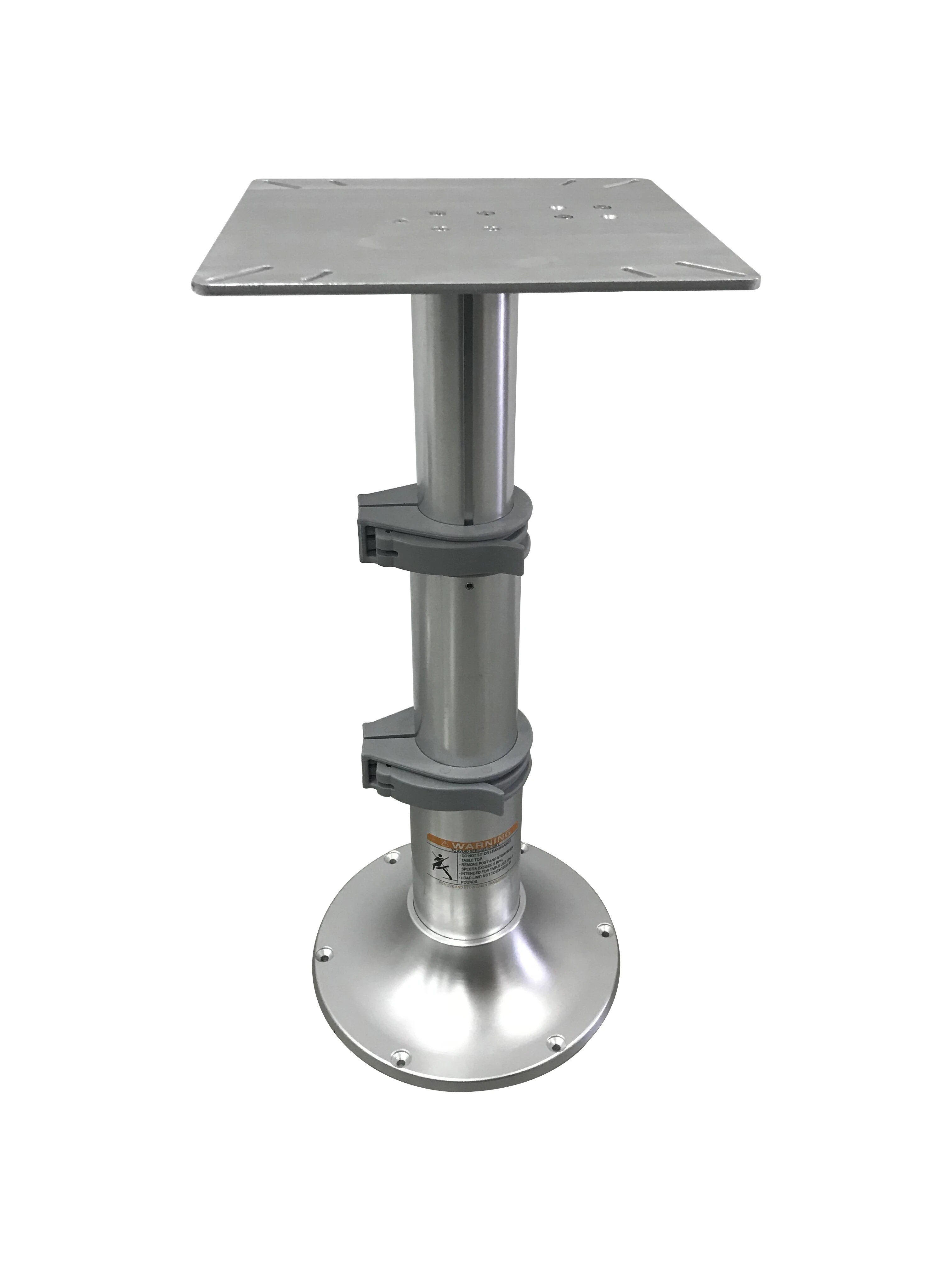 Aluminum Stowable 3 Stage Table Pedestal Base Mount 290-690mm Marine Boat Yacht