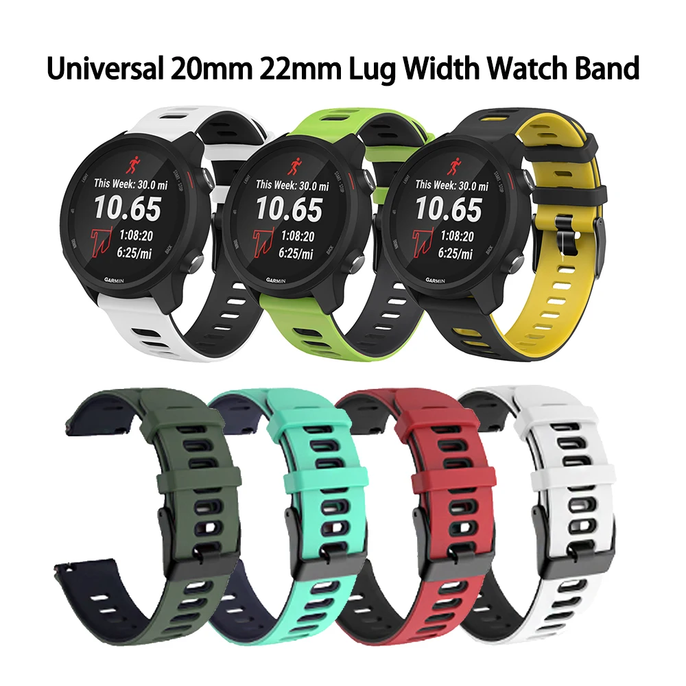 

18mm 20mm 22mm Watch Band For Samsung Galaxy Watch 4 Strap For Garmin Forerunner 245/ VivoActive 4s/ Amazfit GTR/Galaxy Watch 3