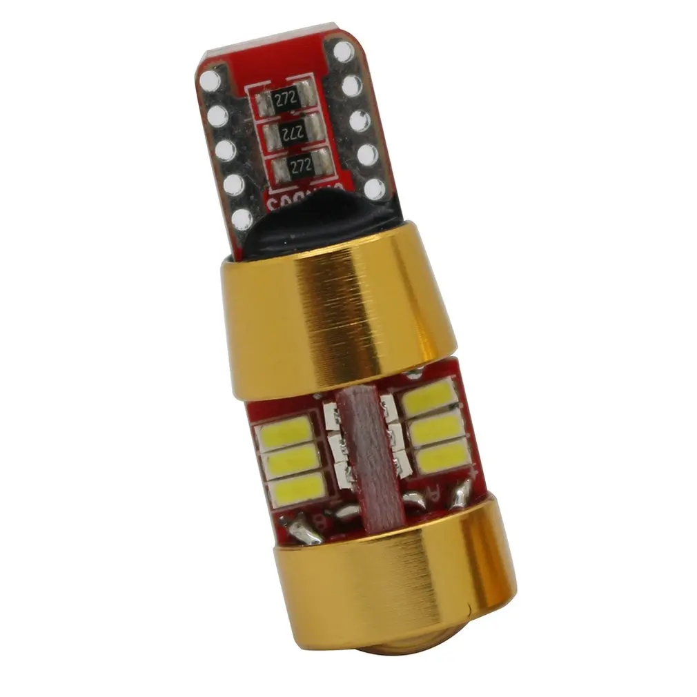 

194 168W 5W светодиодный индикатор автомобиля светильник T10 27Smd 3014, освещение для номерного знака, яркий белый свет постоянного тока