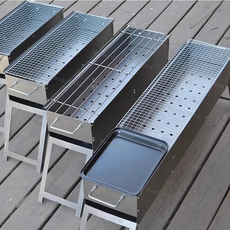 Уличная плита для барбекю кебаба Портативная Домашняя печь пикника Gridiron