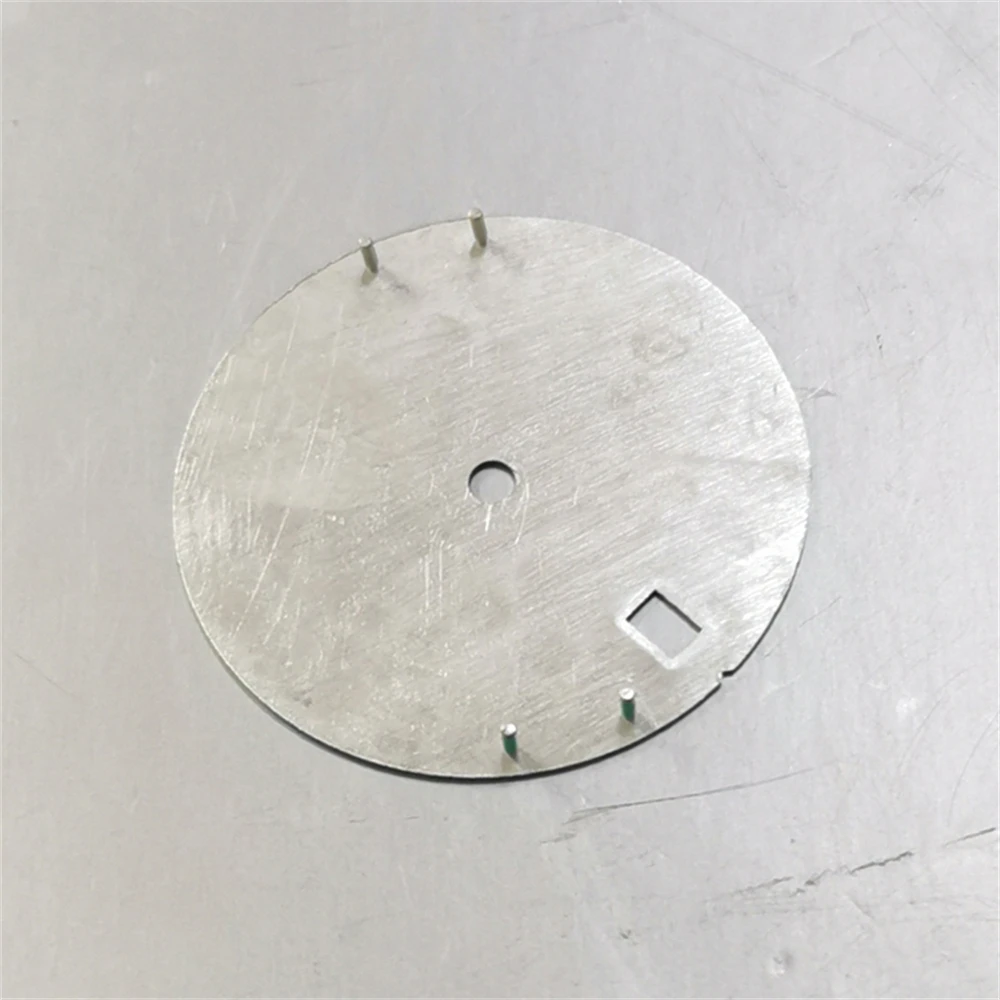 Pure Color Metal Dial No Luminous 28.5MM Watch Dial For NH35 NH36 Movement Men Watch DIY Parts Accessories