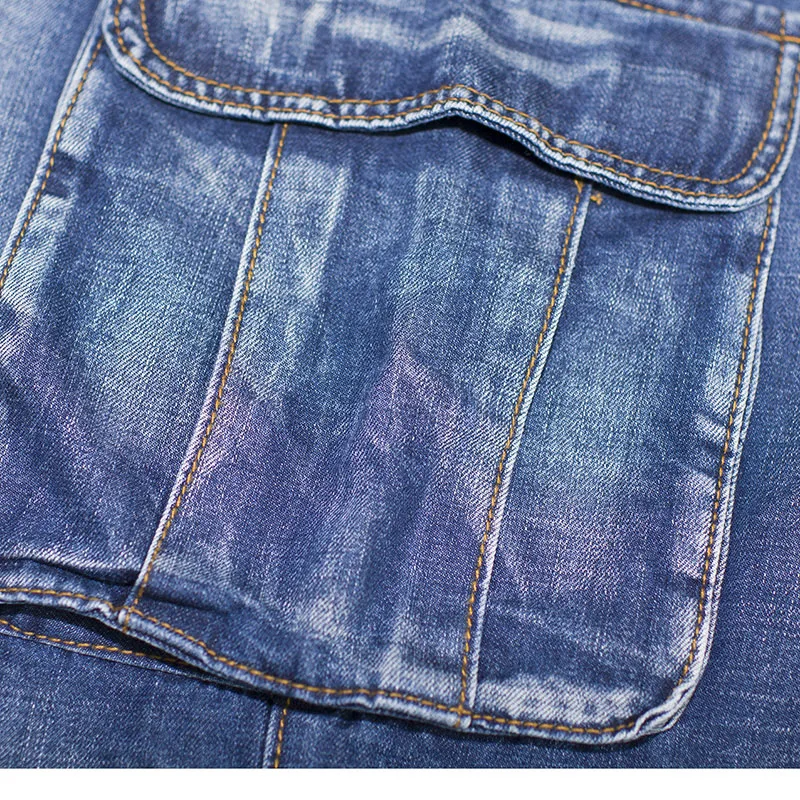 Men's Streetwear Y2k Baggy Jeans for Men Wide Leg Cargo Jeans Hombre Big Size Hip-hop Straight Jean Homme Oversize Denim Pants