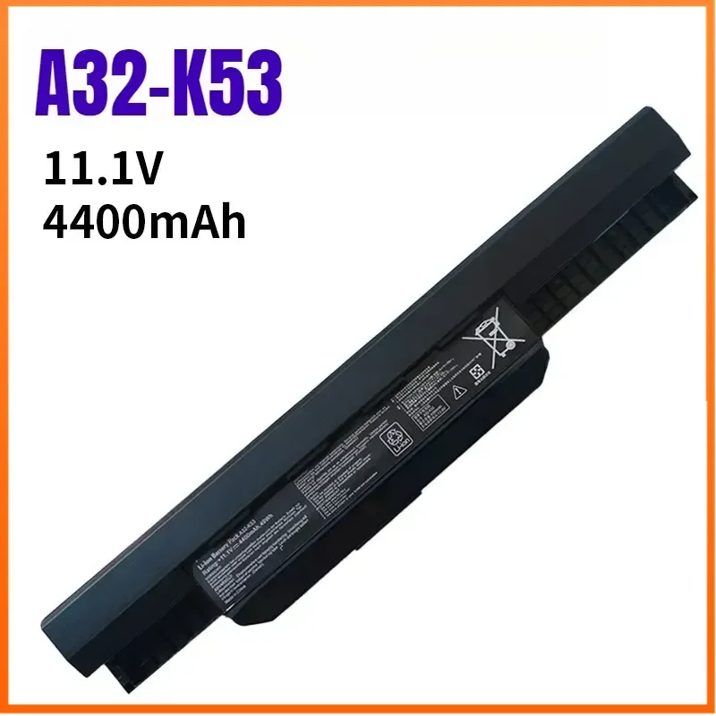 Аккумулятор для ноутбука A32-K53 4400 мАч 10.8В для ASUS A43S A32-K53 K43 X44H X54H X43S A53S X84H, сменный перезаряжаемый аккумулятор (art.: 3920db16697f2) - 3920db16697f2