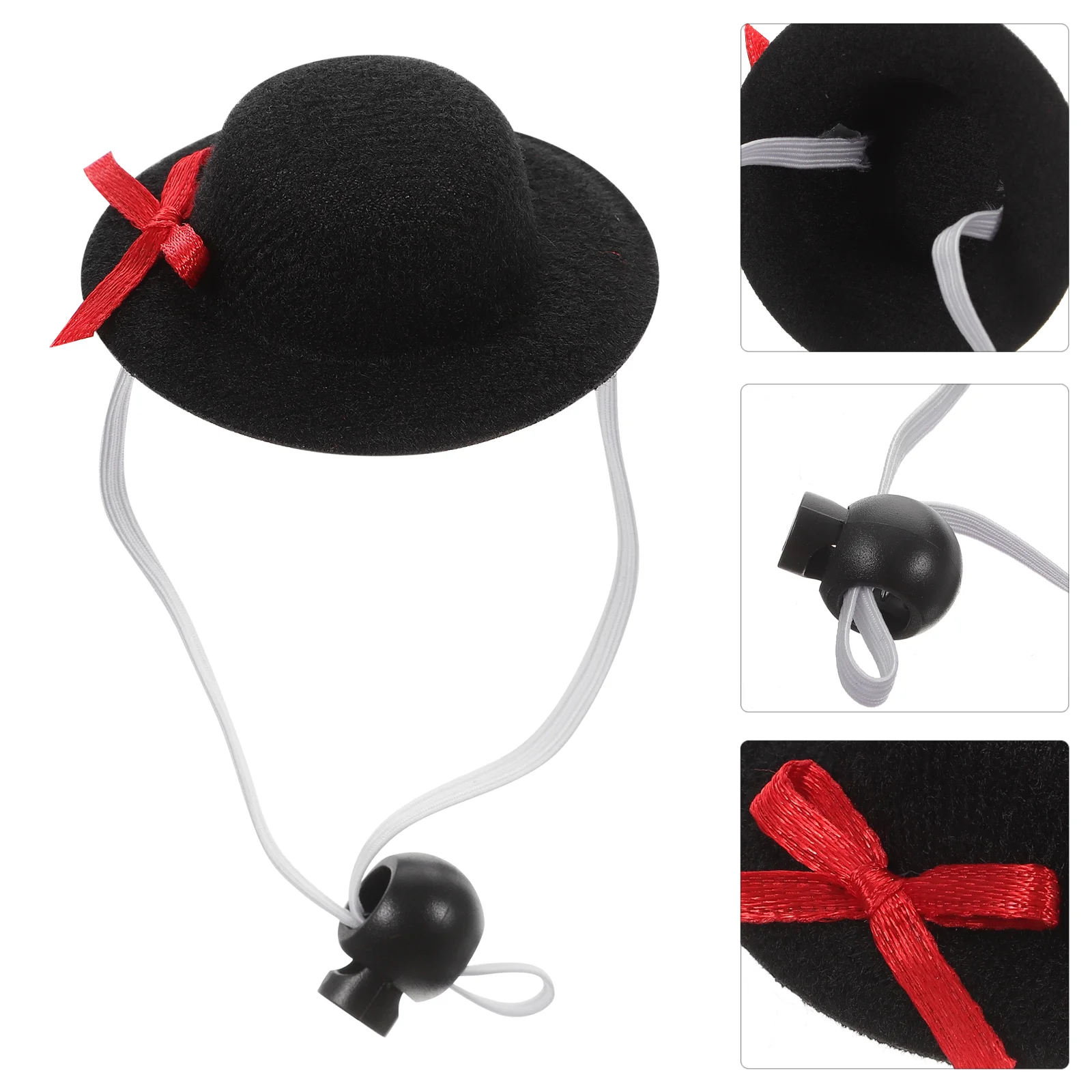 

4pcs Miniature Fabric Hat Mini Hat Miniature House Ornament Photography Props